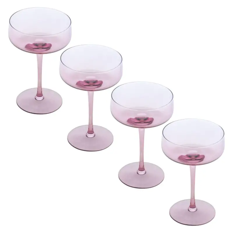 Mid Century Champagne Coupe Lilac