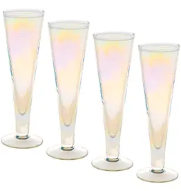 Catalina Footed Champagne Flute Iridescent