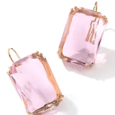Ice Block Earring - Pink