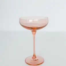 Estelle Colored Glass Blush Pink Champagne Coupe