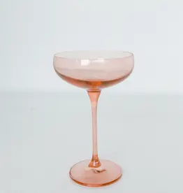 Estelle Colored Glass Blush Pink Champagne Coupe