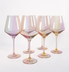 Iridescent Stemmed Wine Glass