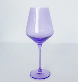 Lavender Stemmed Wine Glass