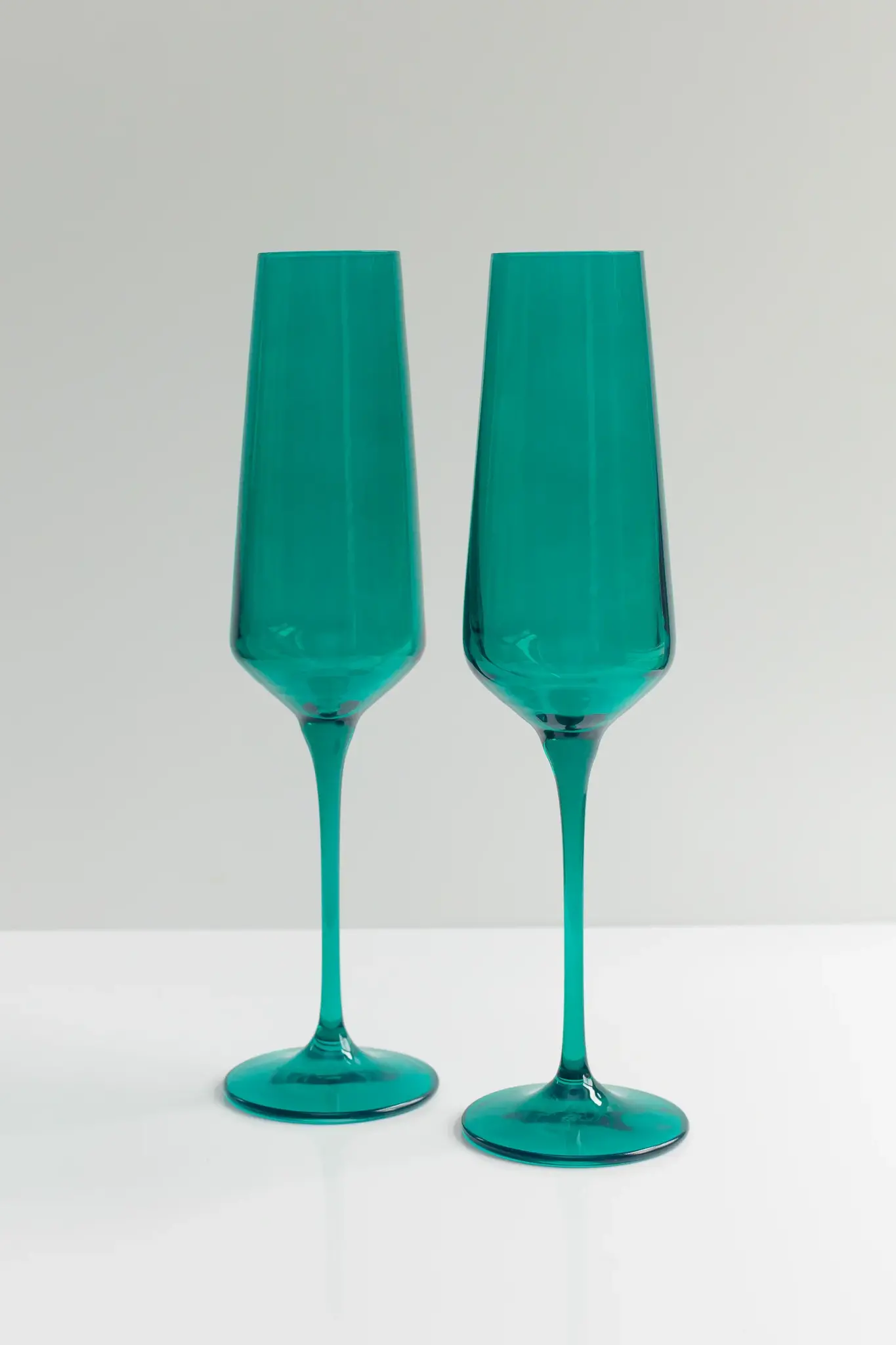 Emerald Green Champagne Flute Katherine Beck