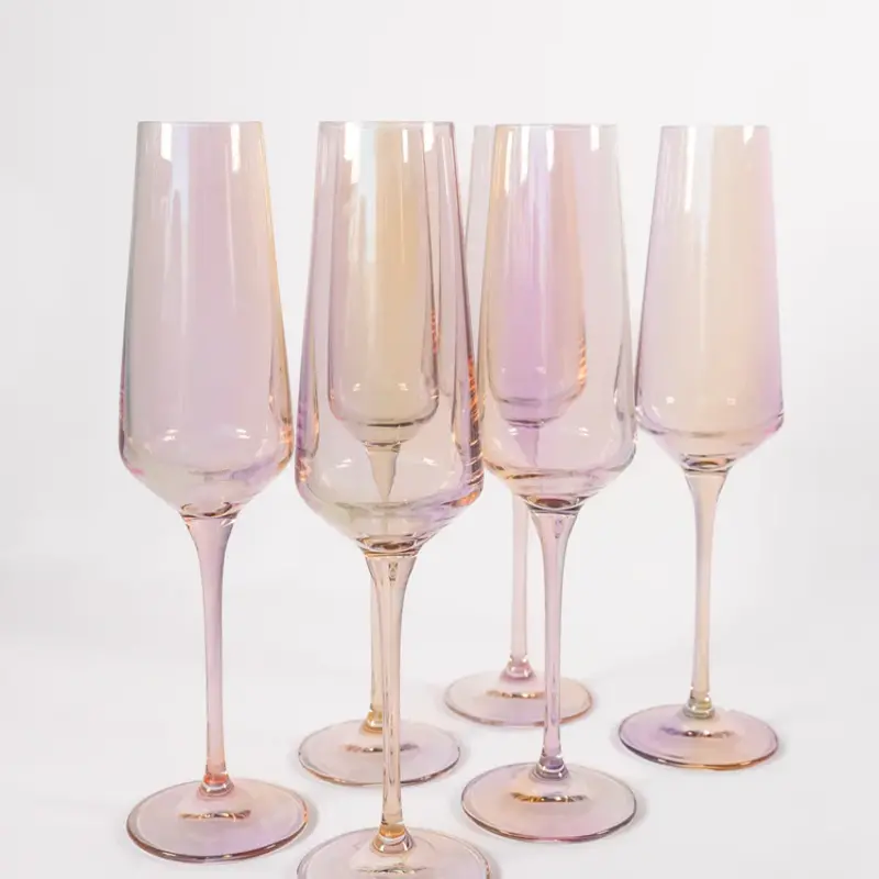 Pink Champagne Flutes (Set of 2) – Lawrence's Gift