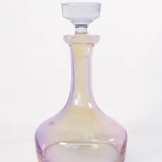 Estelle Colored Glass Iridescent Vogue Decanter