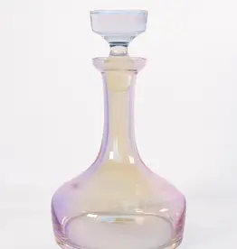 Estelle Colored Glass Iridescent Vogue Decanter