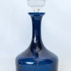 Estelle Colored Glass Midnight Blue Vogue Decanter