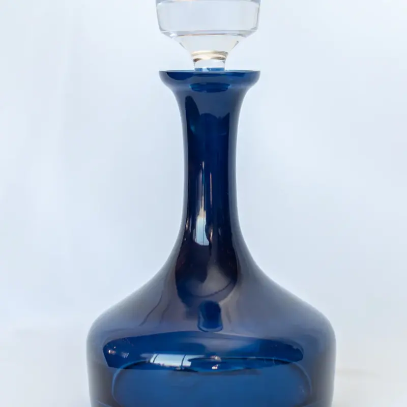 Estelle Colored Glass Midnight Blue Vogue Decanter