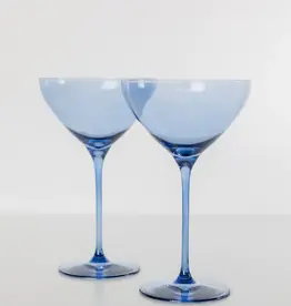 Estelle Colored Glass Cobalt Blue Martini Glass