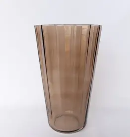 Estelle Colored Glass Amber Smoke Sunday Vase