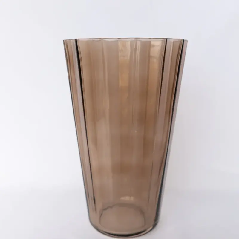 Amber Smoke Sunday Vase