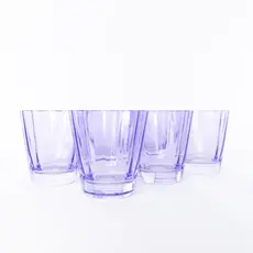 Estelle Colored Glass Lavender Sunday Low Ball