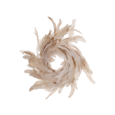 Feather Wreath Cream