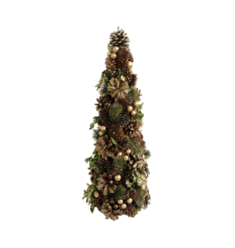 Mixed Cones Tree w/ Green Gilded