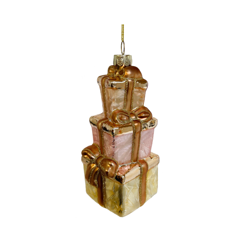 Glass Gift Box pink-gold