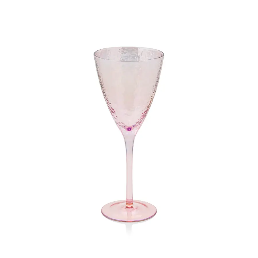 Pretty in Pink wine Glass – Dad's Glass Garden