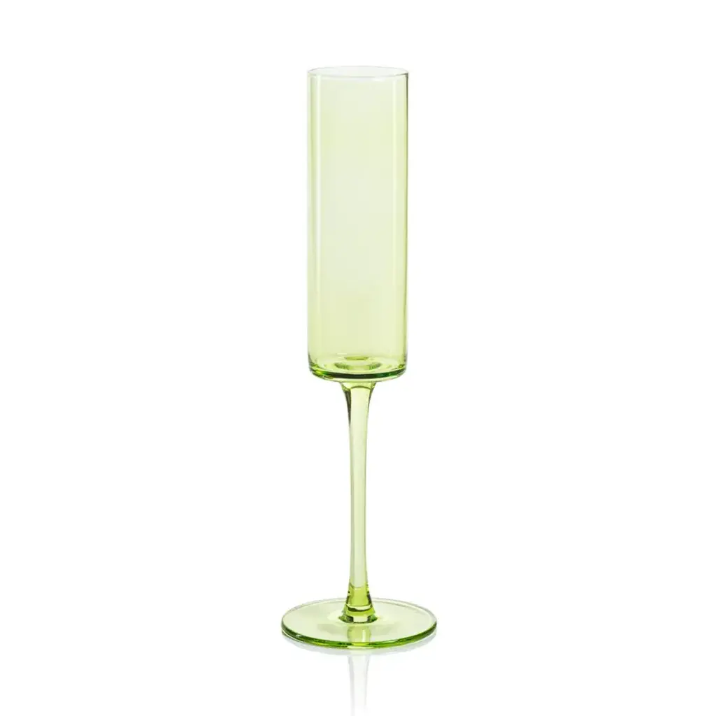 CH 6595 Champagne Flute Light Green