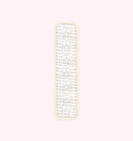 White Pearl Letter Patch - I