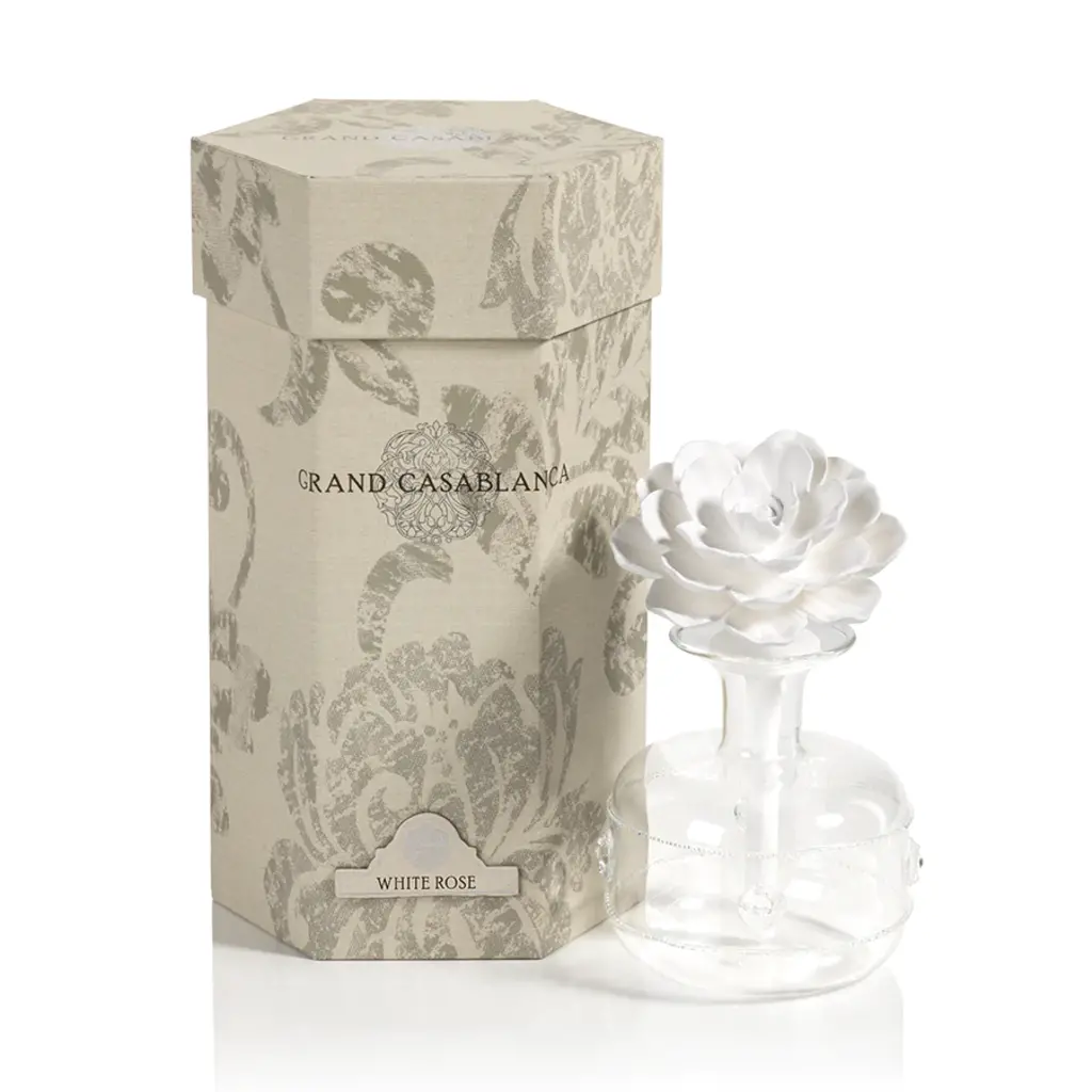 Grand Casablanca Porcelain Diffuser - White Rose