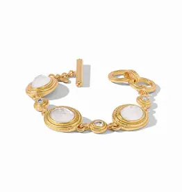 Tudor Stone Bracelet - Iridescent Clear Crystal