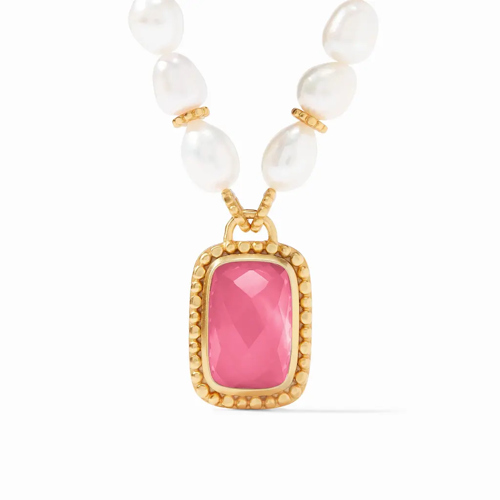 N416GIPPPL00 Marbella Statement Necklace - Peony Pink