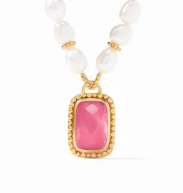 Marbella Statement Necklace - Peony Pink
