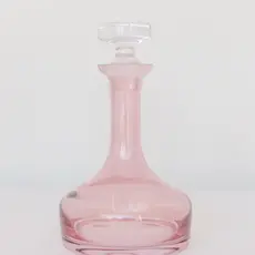Estelle Colored Glass Rose Vogue Decanter