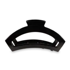Open Jet Black Large Hair Clip