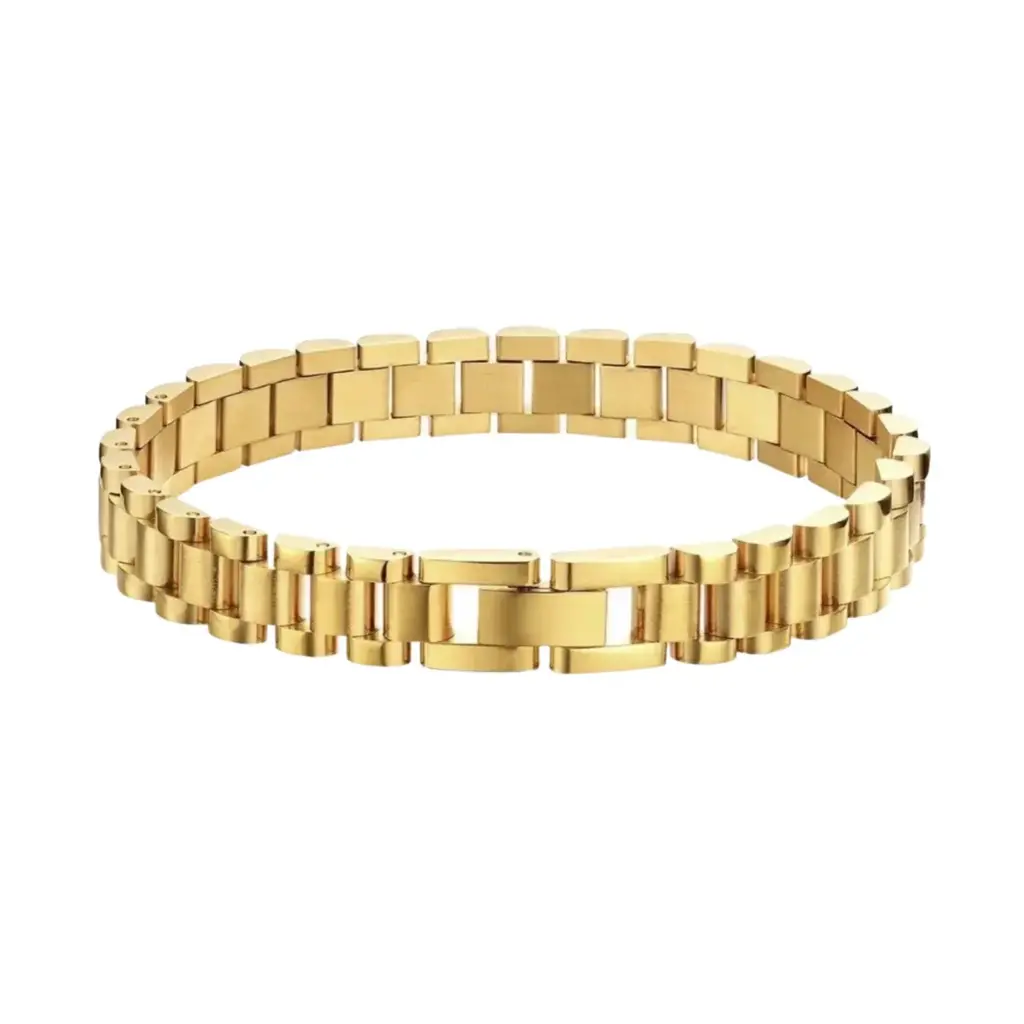 Wristwatch Chain Bracelet Gold 18MM