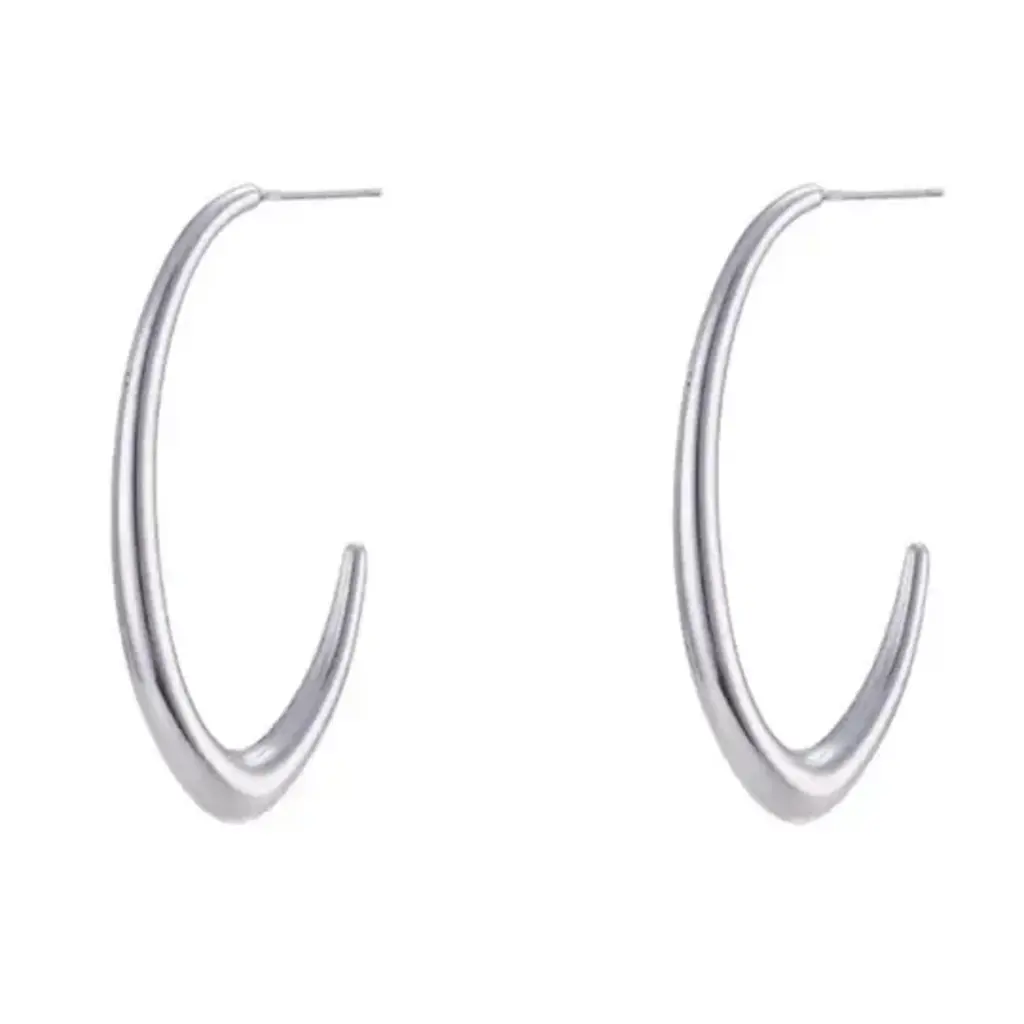 Hjane Jewels Julie Hoops Silver