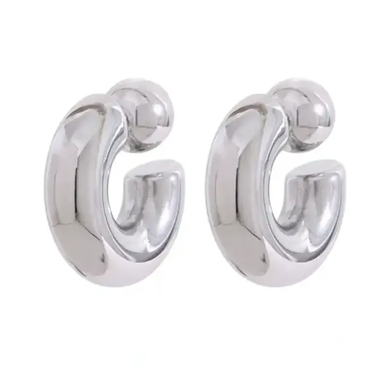 Hjane Jewels Ashley Hoops Silver