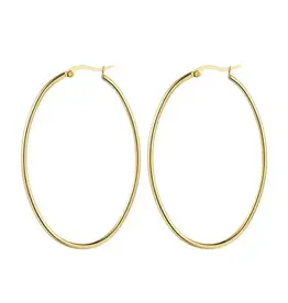 Hjane Jewels Oval Hoops Gold