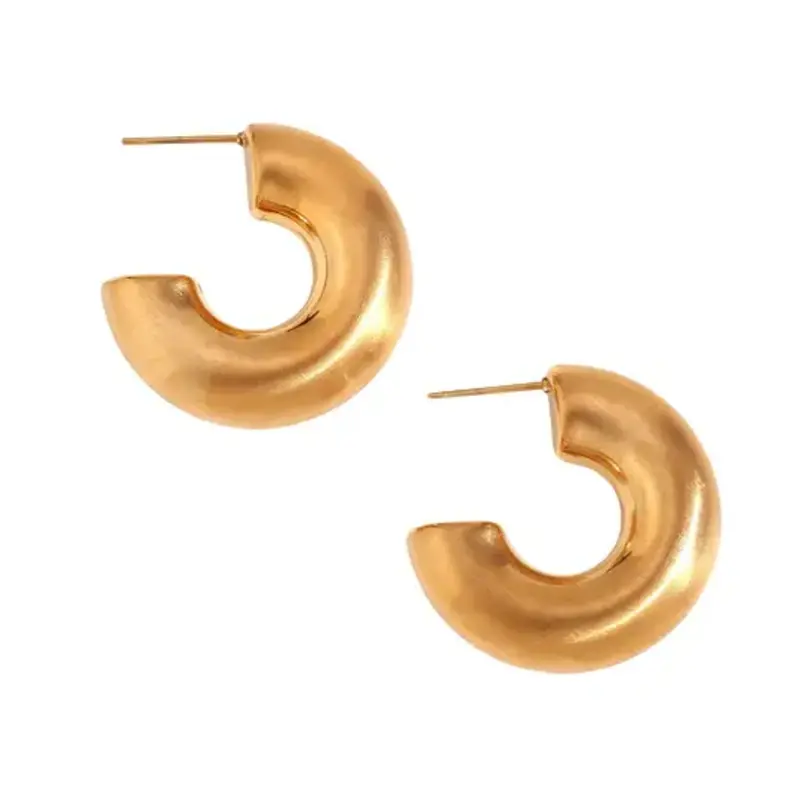 Hjane Jewels Dani Matte Gold Hoops
