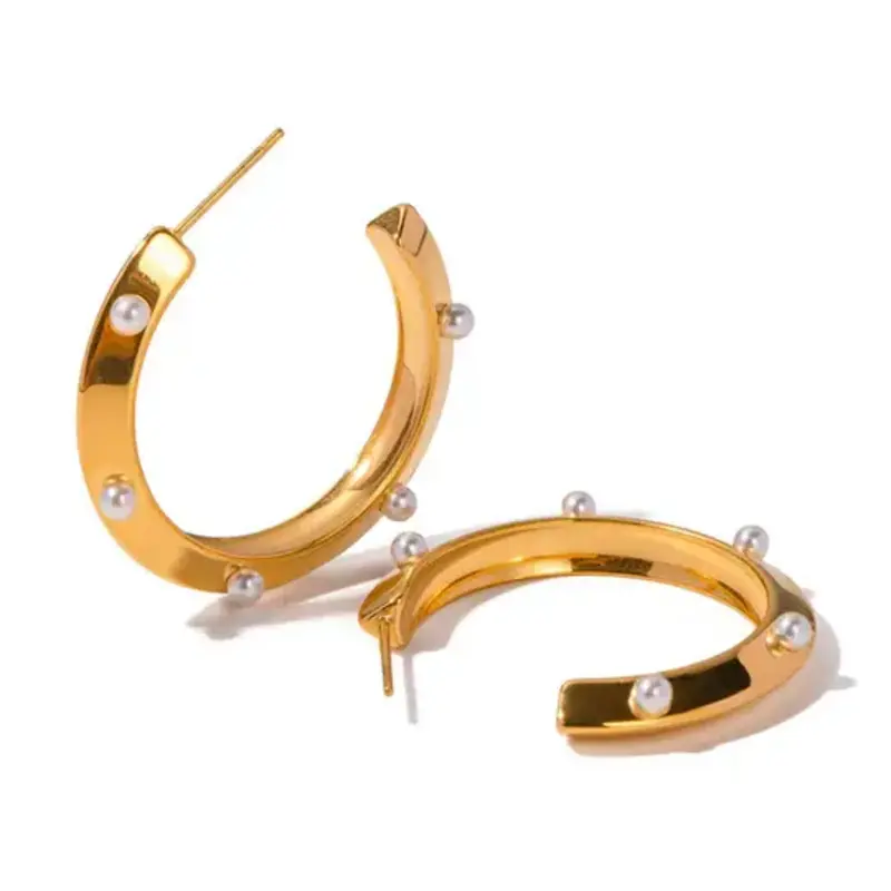 Hjane Jewels MK Hoops Pearl