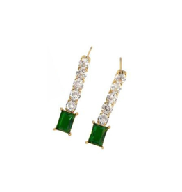 Hjane Jewels Bridget Studs Green