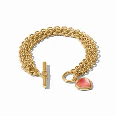 Heart Link Bracelet - Iridescent Blush - OS