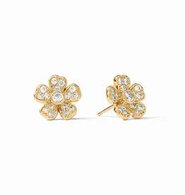 Julie Vos Laurel Stud - Cubic Zirconia