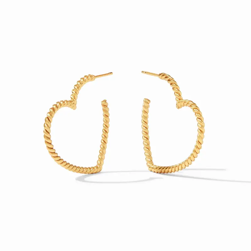 Esme Heart Hoop - Gold - M