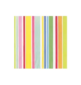 Napkin Cocktail Cabana Stripe Bright