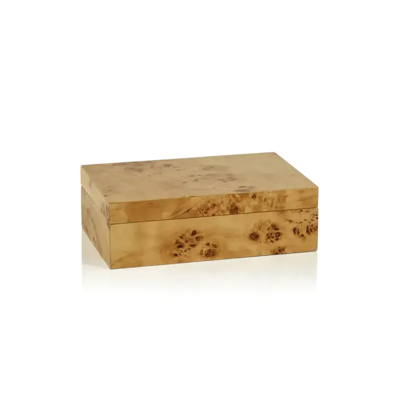 Leiden Burl Wood Design Box - Small