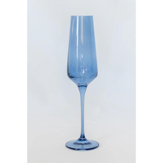 Estelle Colored Glass Cobalt Blue Champagne Flute