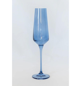 Estelle Colored Glass Cobalt Blue Champagne Flute