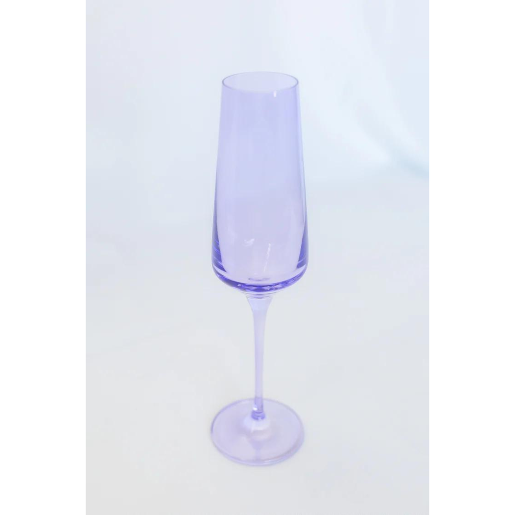Estelle Colored Glass Lavender Champagne Flute