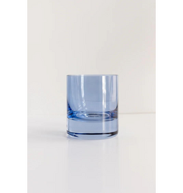 Estelle Colored Glass Cobalt Blue Rocks Glass