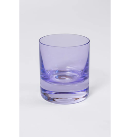 Estelle Colored Glass Lavender Rocks Glass