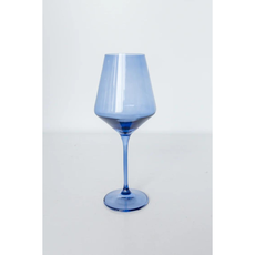 Cobalt Blue Stemmed Wine Glass