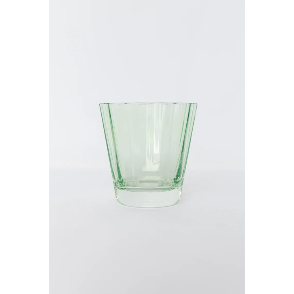 Estelle Colored Glass Mint Green  Sunday Low Ball