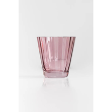 Estelle Colored Glass Rose Sunday Low Ball