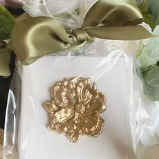 Gold Gilded Magnolia Canvas Art
